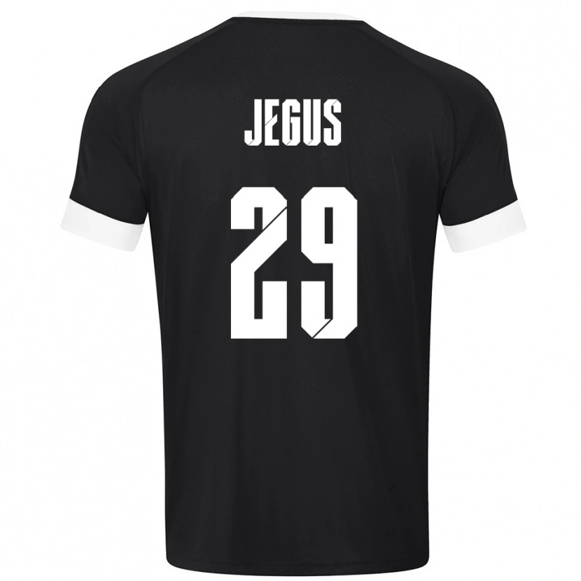 Danxen Herren Leonard Jegus #29 Trikot Schwarz Weiß Torwarttrikot 2025/26 Schweiz