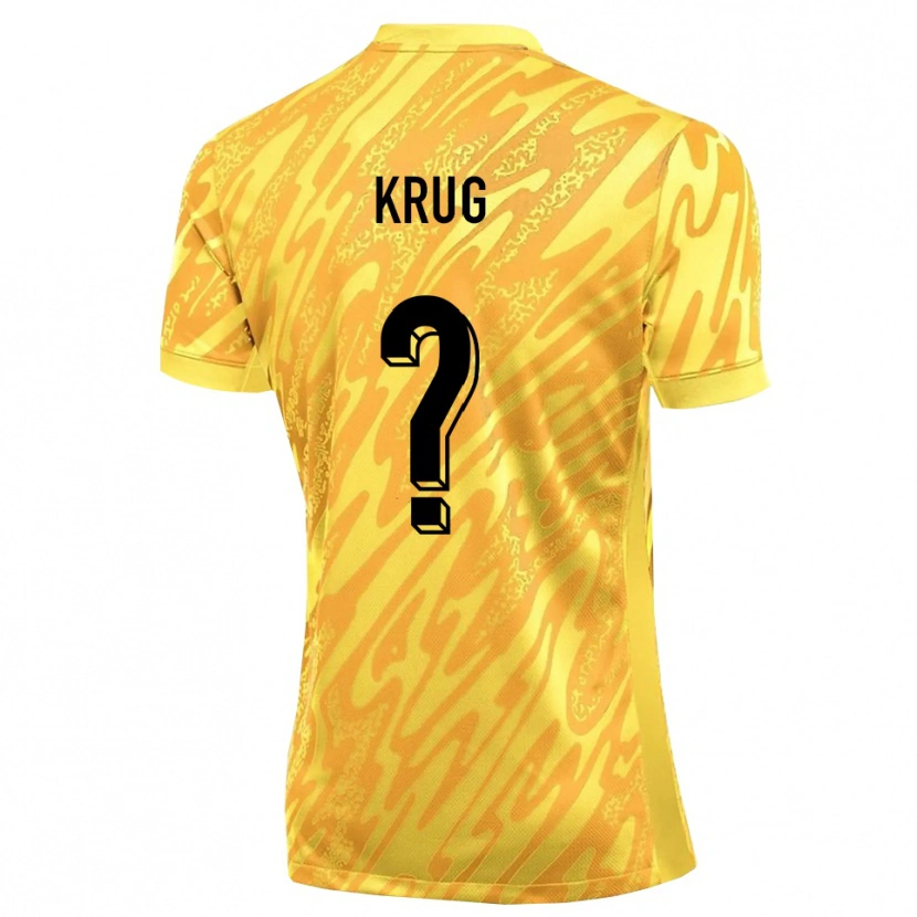Danxen Herren Jannis Krug #0 Trikot Gelb Orange Torwarttrikot 2025/26 Schweiz