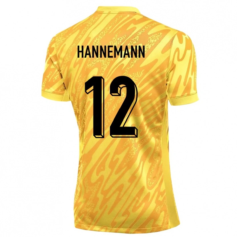 Danxen Herren Sören Hannemann #12 Trikot Gelb Orange Torwarttrikot 2025/26 Schweiz