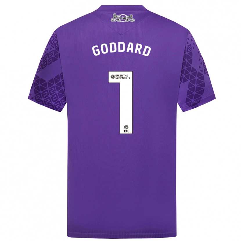 Danxen Herren Felix Goddard #1 Trikot Violett Weiß Torwarttrikot 2025/26 Schweiz