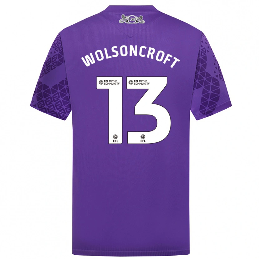 Danxen Herren Blake Wolsoncroft #13 Trikot Violett Weiß Torwarttrikot 2025/26 Schweiz