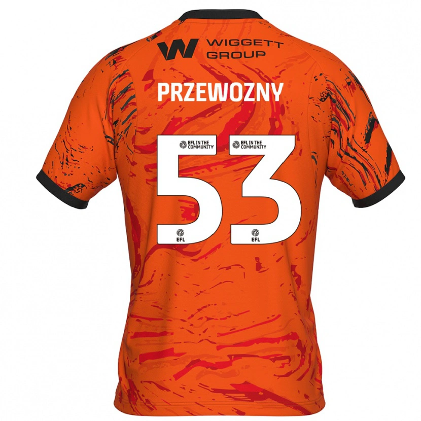 Danxen Herren Jakub Przewozny #53 Trikot Orange Schwarz Torwarttrikot 2025/26 Schweiz