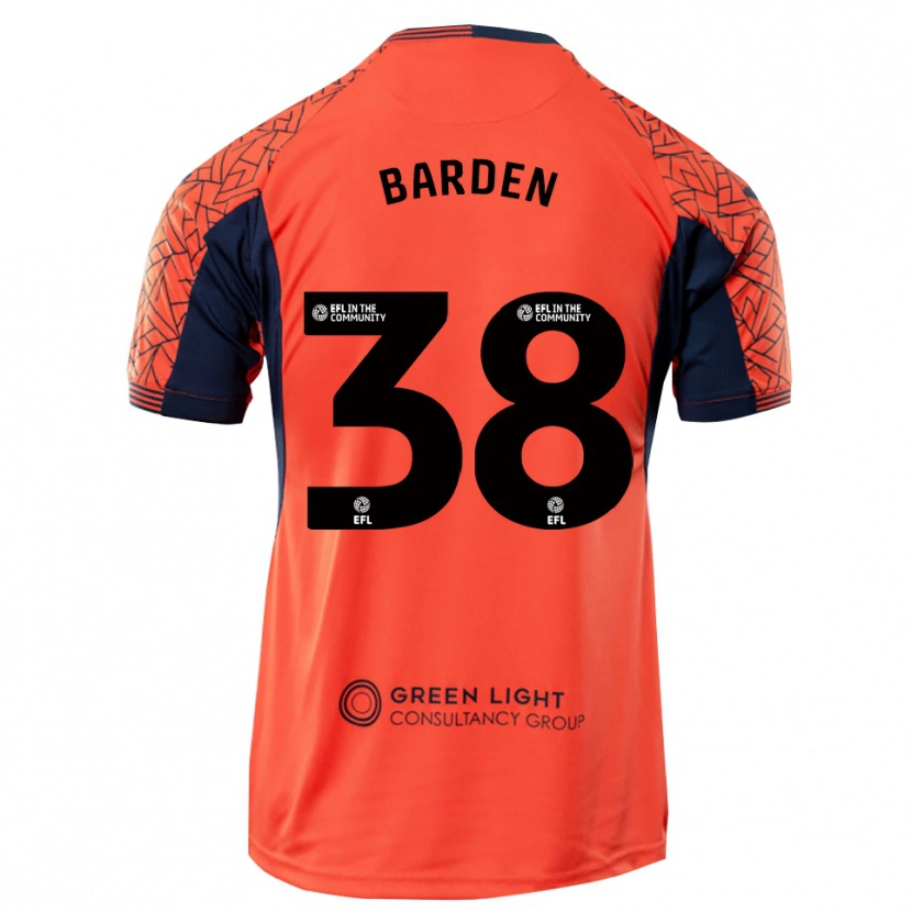 Danxen Herren Daniel Barden #38 Trikot Orange Schwarz Torwarttrikot 2025/26 Schweiz