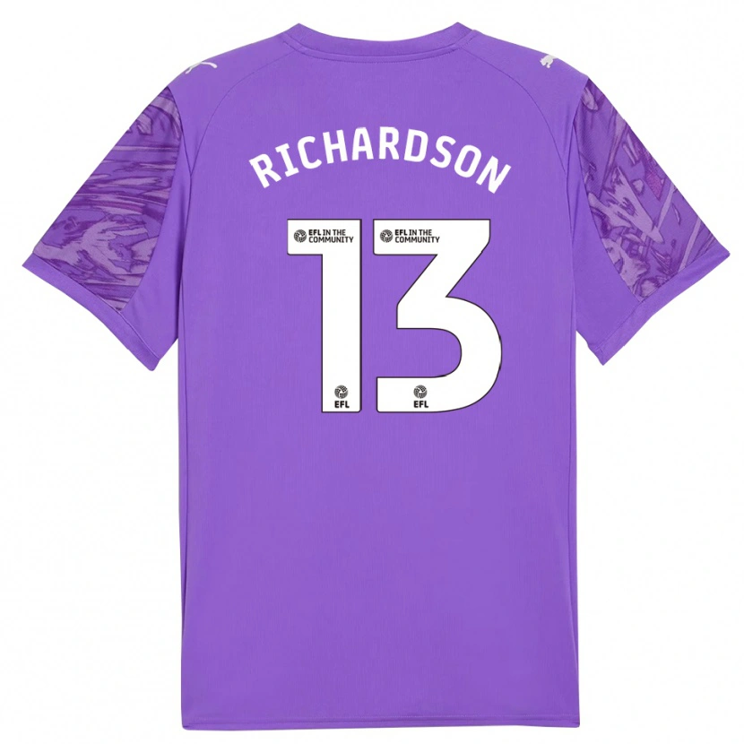 Danxen Herren Cale Richardson #13 Trikot Lila Weiß Torwarttrikot 2025/26 Schweiz