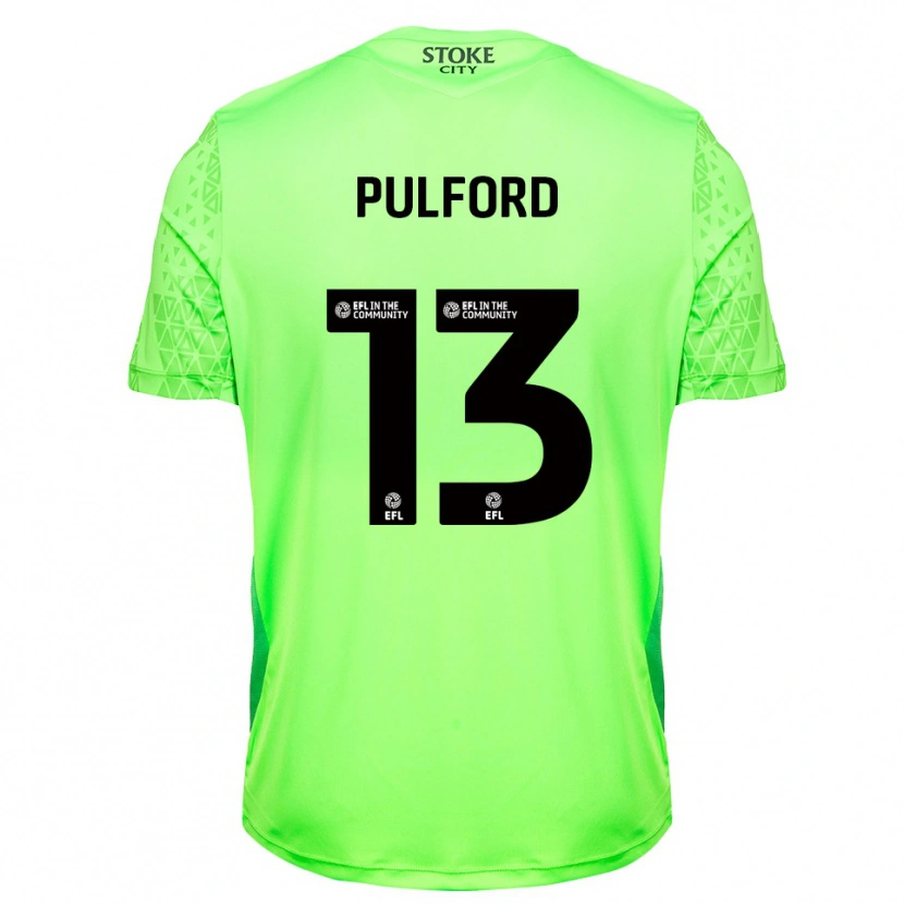 Danxen Herren Lucas Pulford #13 Trikot Grün Schwarz Torwarttrikot 2025/26 Schweiz