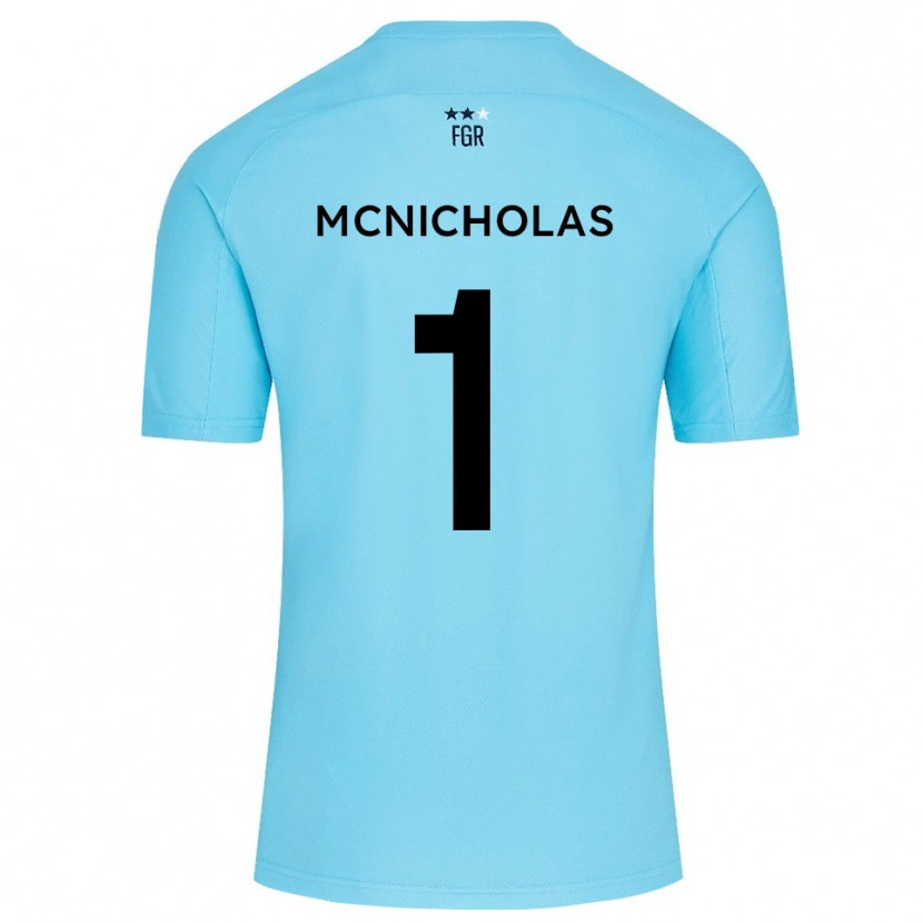 Danxen Herren Luke McNicholas #1 Trikot Himmelblau Weiß Torwarttrikot 2025/26 Schweiz