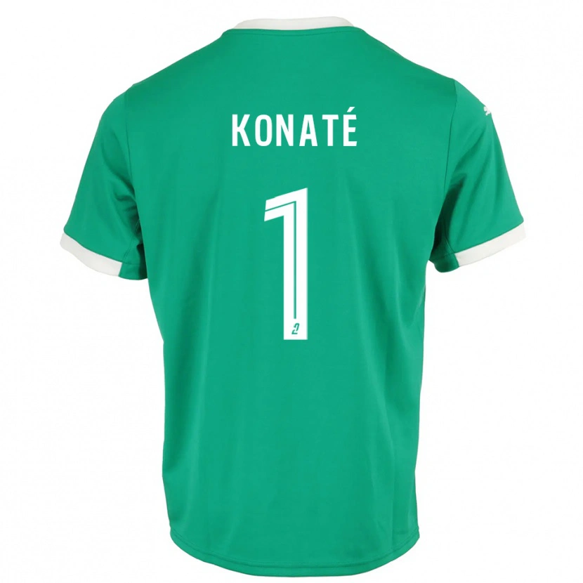 Danxen Herren Hillel Konaté #1 Trikot Grün Weiß Torwarttrikot 2025/26 Schweiz