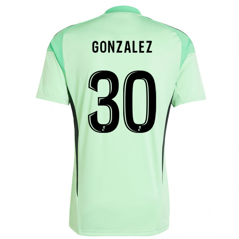 Danxen Herren Matéo Gonzalez #30 Trikot Hellgrün Schwarz Torwarttrikot 2025/26 Schweiz