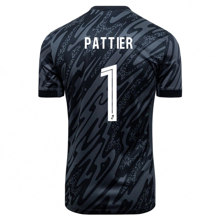 Danxen Herren Maxime Pattier #1 Trikot Grau Schwarz Torwarttrikot 2025/26 Schweiz