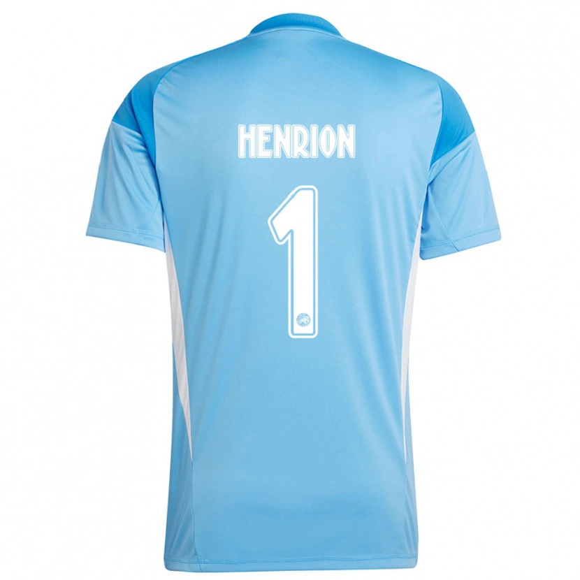 Danxen Herren Martin Henrion #1 Trikot Hellblau Weiß Torwarttrikot 2025/26 Schweiz