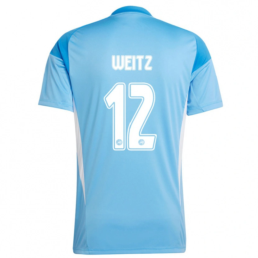 Danxen Herren Axel Weitz #12 Trikot Hellblau Weiß Torwarttrikot 2025/26 Schweiz