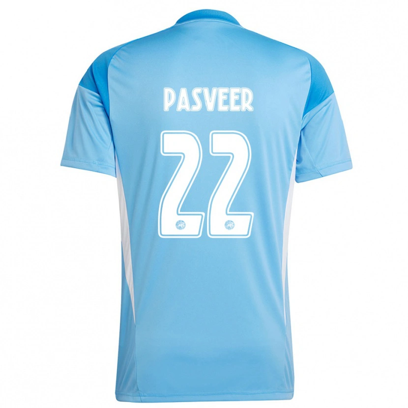 Danxen Herren Remko Pasveer #22 Trikot Hellblau Weiß Torwarttrikot 2025/26 Schweiz