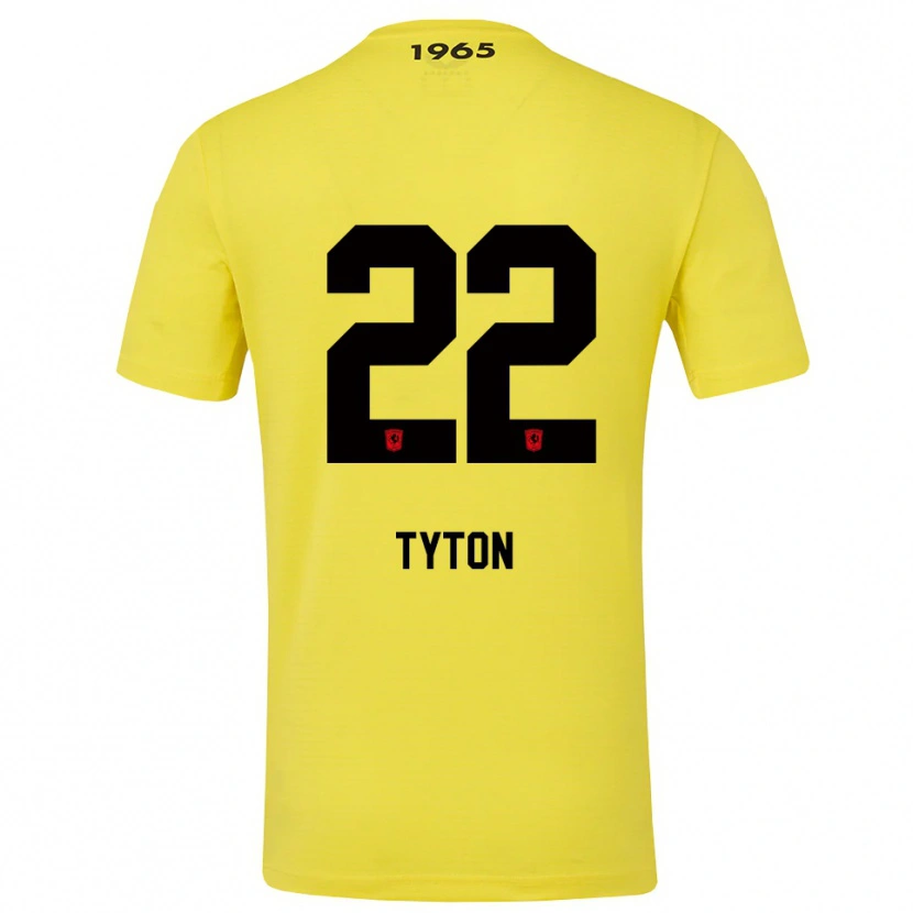Danxen Herren Przemyslaw Tyton #22 Trikot Gelb Schwarz Torwarttrikot 2025/26 Schweiz