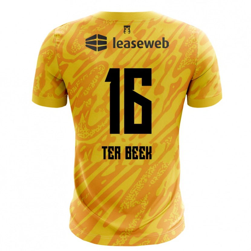 Danxen Herren Kai ter Beek #16 Trikot Orange Gelb Schwarz Torwarttrikot 2025/26 Schweiz
