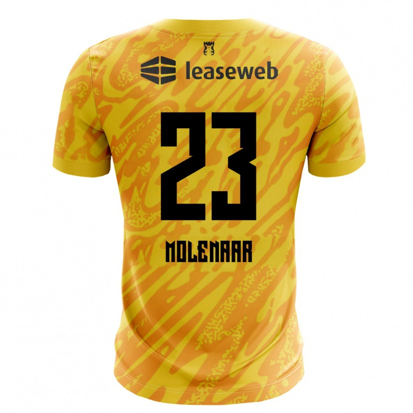 Danxen Herren Finn Molenaar #23 Trikot Orange Gelb Schwarz Torwarttrikot 2025/26 Schweiz