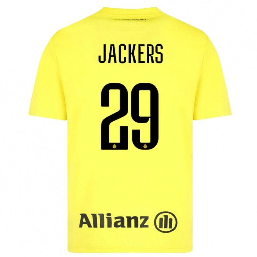 Danxen Herren Nordin Jackers #29 Trikot Gelb Schwarz Torwarttrikot 2025/26 Schweiz
