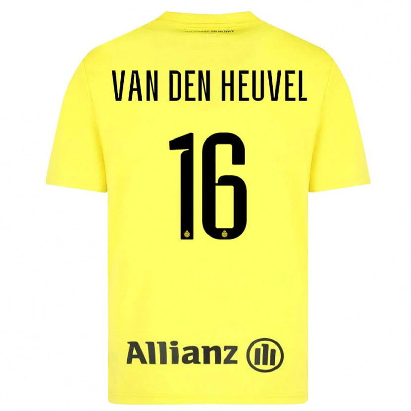 Danxen Herren Dani van den Heuvel #16 Trikot Gelb Schwarz Torwarttrikot 2025/26 Schweiz