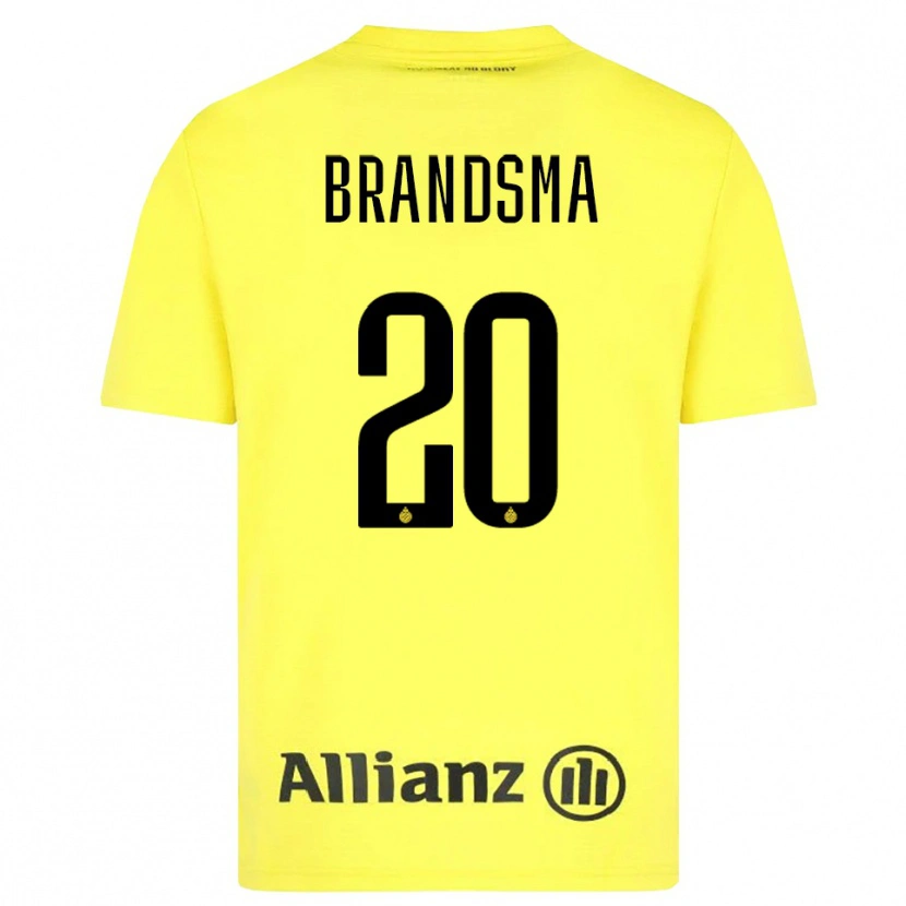 Danxen Herren Ilke Brandsma #20 Trikot Gelb Schwarz Torwarttrikot 2025/26 Schweiz