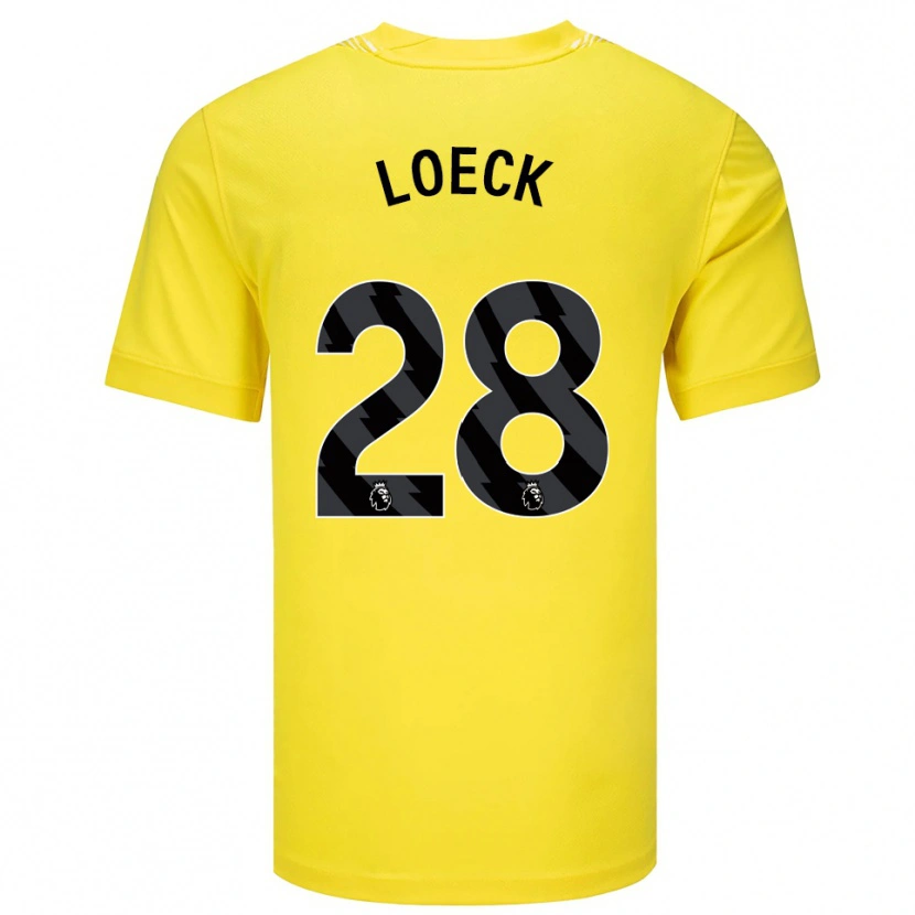 Danxen Herren Melina Loeck #28 Trikot Gelb Schwarz Torwarttrikot 2025/26 Schweiz