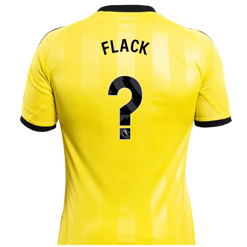 Danxen Herren Lucas Flack #0 Trikot Gelb Schwarz Torwarttrikot 2025/26 Schweiz