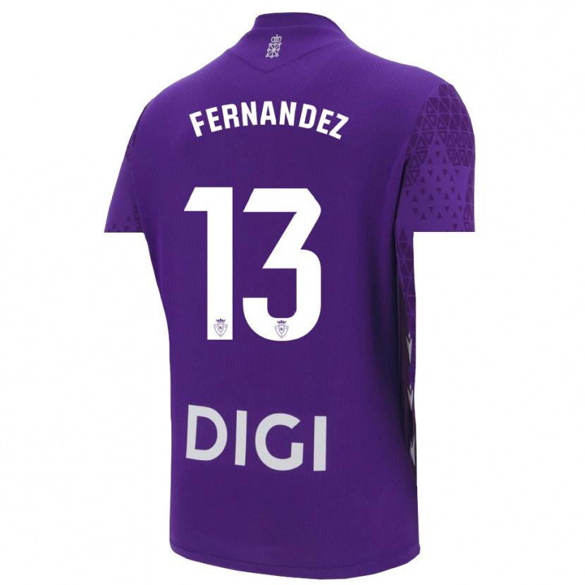 Danxen Herren Aitor Fernández #13 Trikot Violett Weiß Torwarttrikot 2025/26 Schweiz