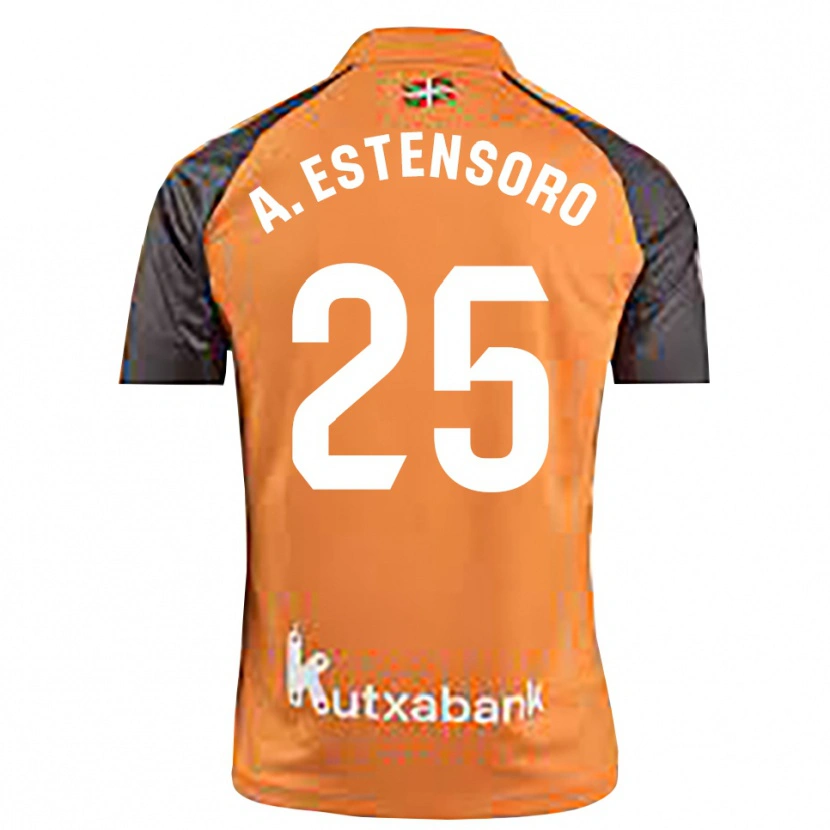 Danxen Herren Alazne Estensoro #25 Trikot Schwarz Orange Torwarttrikot 2025/26 Schweiz