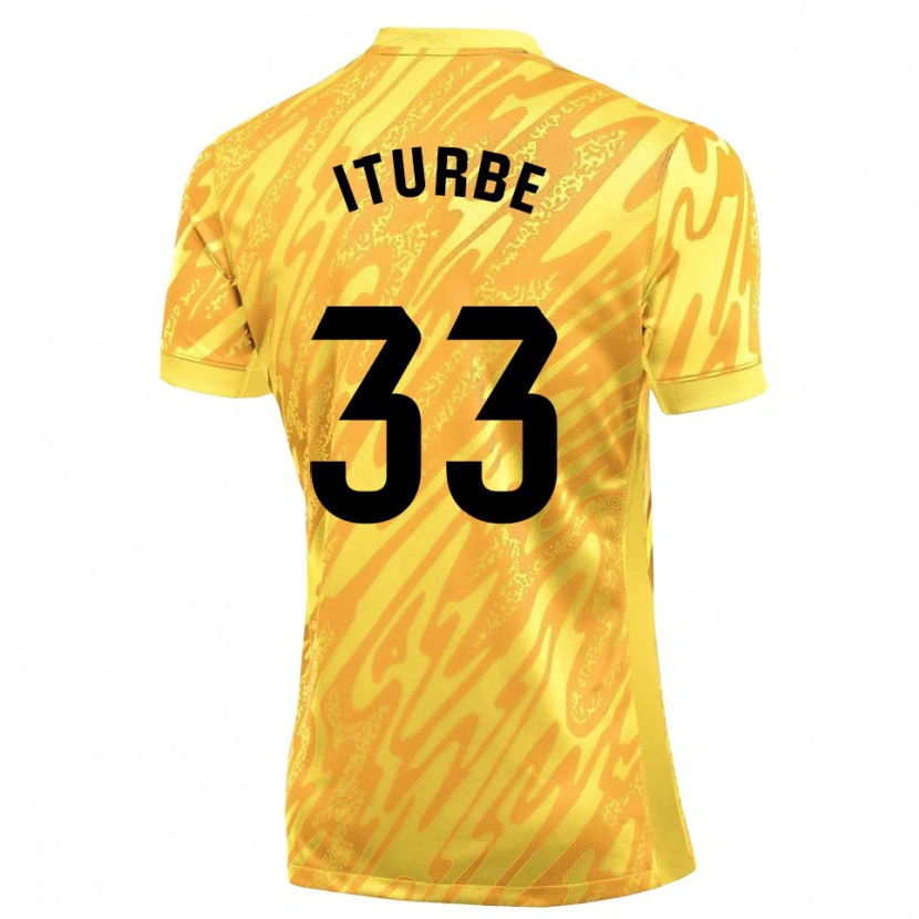 Danxen Herren Alejandro Iturbe #33 Trikot Gelb Schwarz Torwarttrikot 2025/26 Schweiz