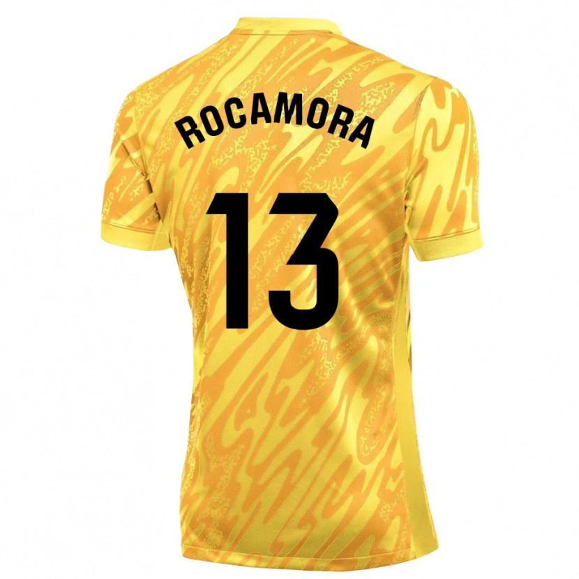 Danxen Herren María Rocamora Díaz #13 Trikot Gelb Schwarz Torwarttrikot 2025/26 Schweiz