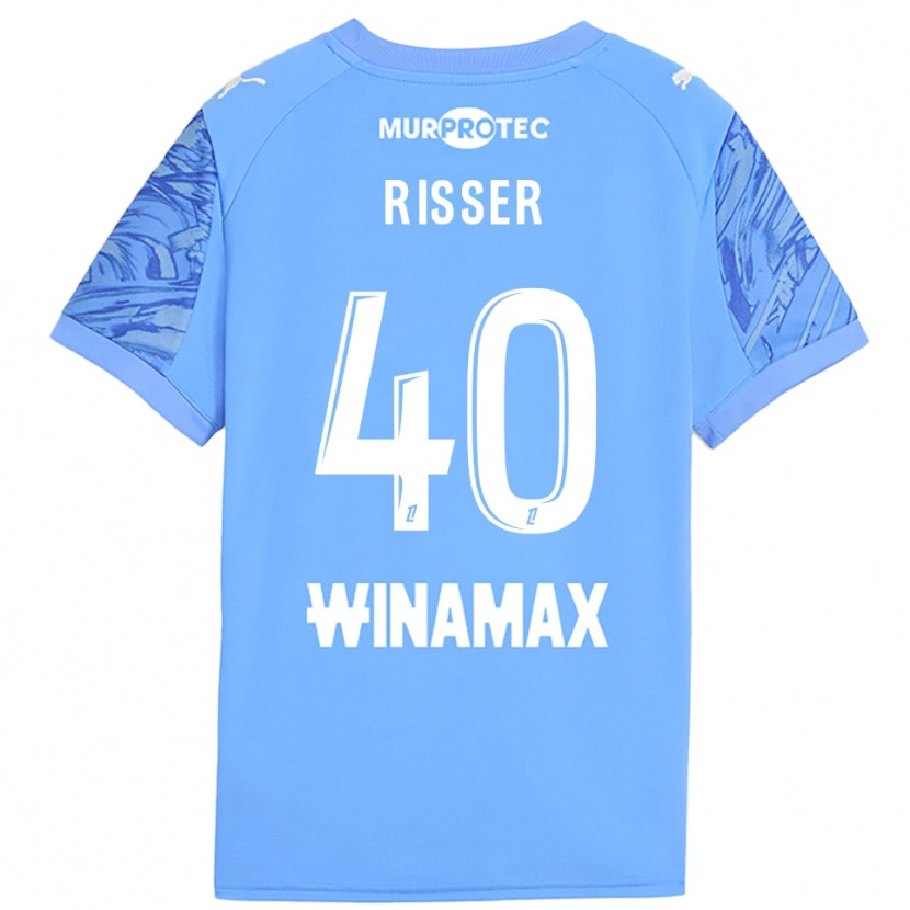 Danxen Herren Robin Risser #40 Trikot Hellblau Weiß Torwarttrikot 2025/26 Schweiz