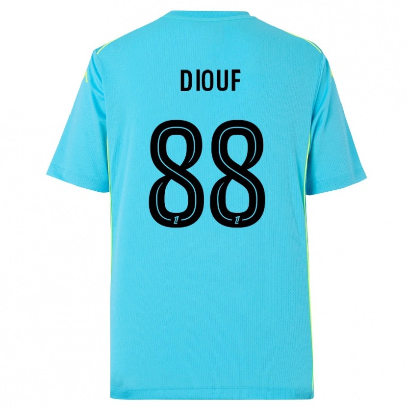 Danxen Herren Yehvann Diouf #88 Trikot Himmelblau Schwarz Torwarttrikot 2025/26 Schweiz