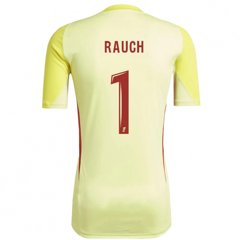 Danxen Herren Hugo Rauch #1 Trikot Hellgelb Rot Torwarttrikot 2025/26 Schweiz
