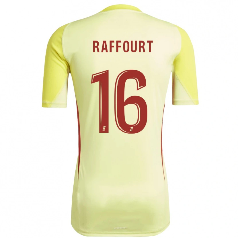 Danxen Herren Timéo Raffourt #16 Trikot Hellgelb Rot Torwarttrikot 2025/26 Schweiz