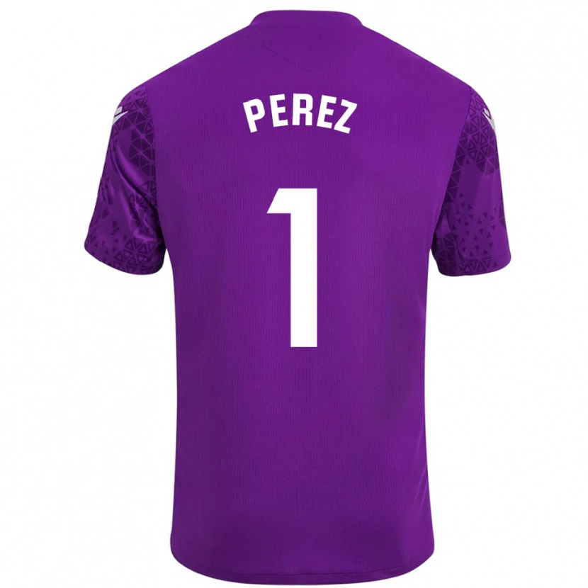 Danxen Herren Fer Pérez #1 Trikot Dunkelviolett Weiß Torwarttrikot 2025/26 Schweiz