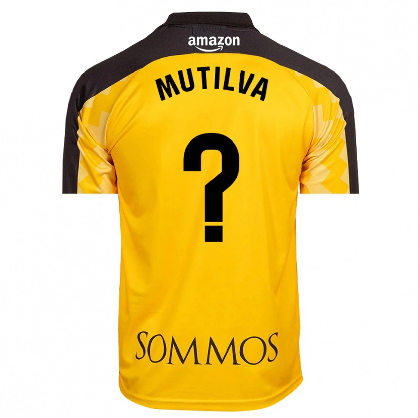 Danxen Herren Aimar Mutilva #0 Trikot Gelb Schwarz Torwarttrikot 2025/26 Schweiz