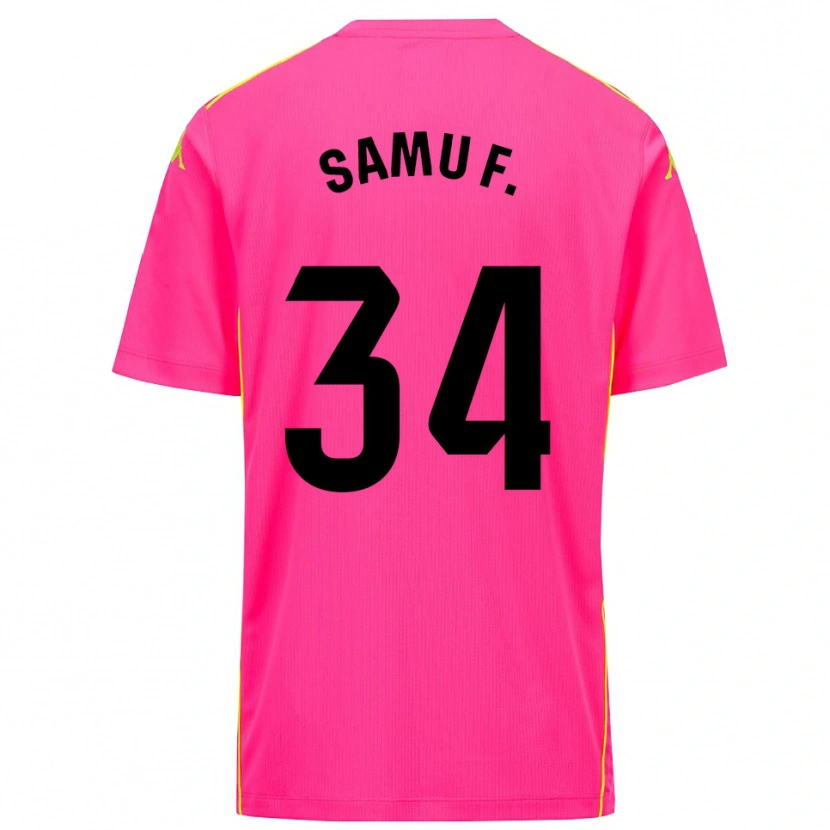 Danxen Herren Samu Fernández #34 Trikot Tiefpink Schwarz Torwarttrikot 2025/26 Schweiz