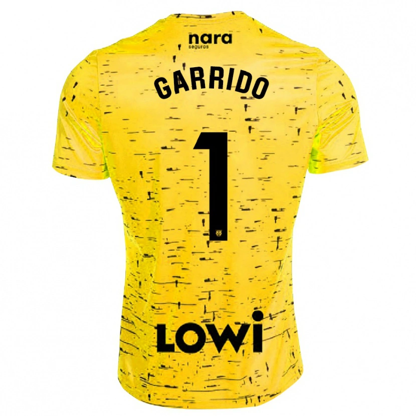 Danxen Herren Javi Garrido #1 Trikot Gelb Schwarz Torwarttrikot 2025/26 Schweiz