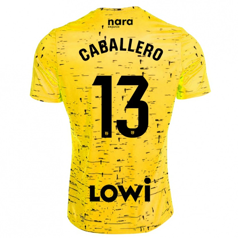 Danxen Herren Hugo Caballero #13 Trikot Gelb Schwarz Torwarttrikot 2025/26 Schweiz