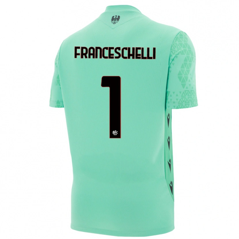 Danxen Herren Matteo Franceschelli #1 Trikot Mint Blau Schwarz Torwarttrikot 2025/26 Schweiz