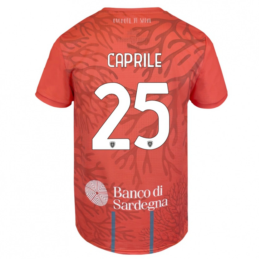 Danxen Herren Elia Caprile #25 Trikot Orange Rot Weiß Torwarttrikot 2025/26 Schweiz