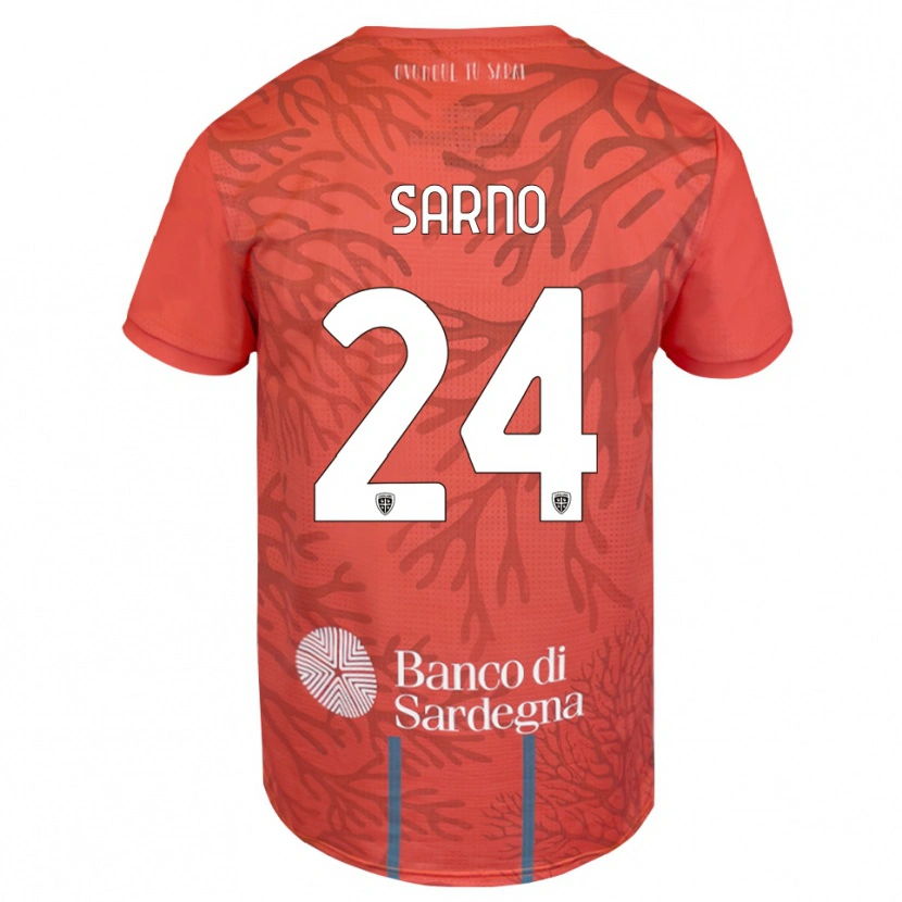 Danxen Herren Vincenzo Sarno #24 Trikot Orange Rot Weiß Torwarttrikot 2025/26 Schweiz