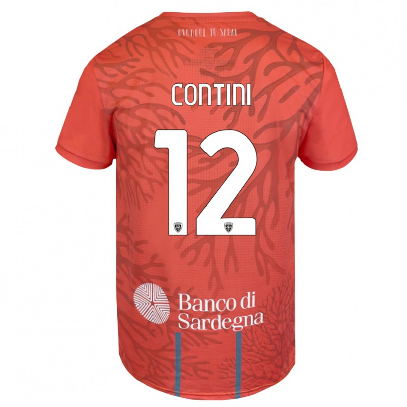 Danxen Herren Federico Contini #12 Trikot Orange Rot Weiß Torwarttrikot 2025/26 Schweiz
