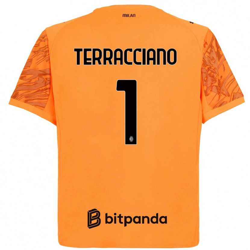 Danxen Herren Pietro Terracciano #1 Trikot Orange Gelb Schwarz Torwarttrikot 2025/26 Schweiz