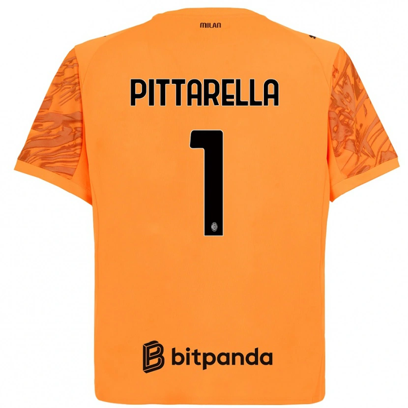 Danxen Herren Matteo Pittarella #1 Trikot Orange Gelb Schwarz Torwarttrikot 2025/26 Schweiz