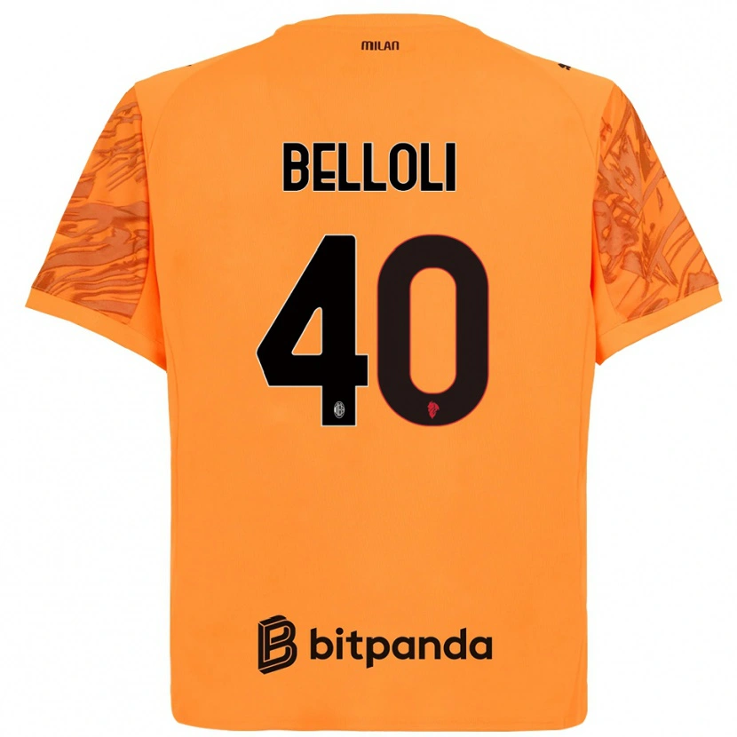 Danxen Herren Sofia Belloli #40 Trikot Orange Gelb Schwarz Torwarttrikot 2025/26 Schweiz
