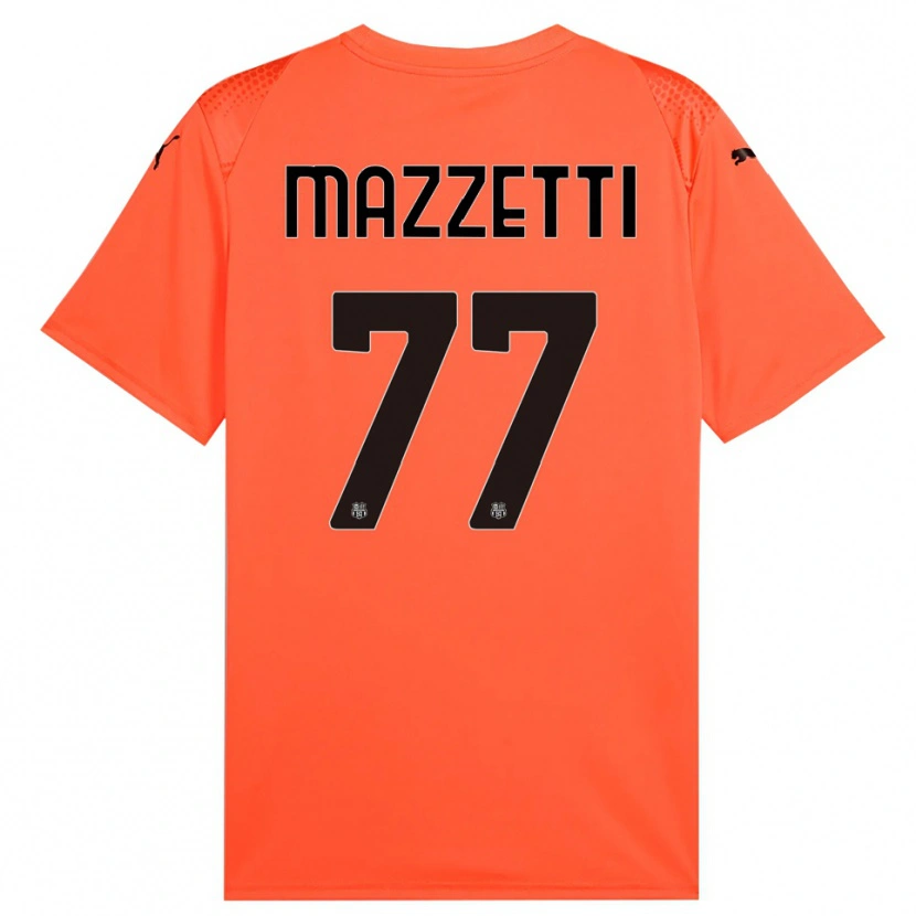 Danxen Herren Riccardo Mazzetti #77 Trikot Orange Schwarz Torwarttrikot 2025/26 Schweiz