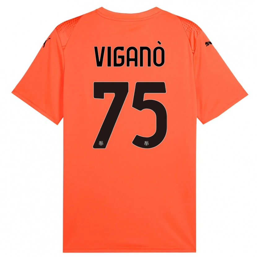 Danxen Herren Lorenzo Viganò #75 Trikot Orange Schwarz Torwarttrikot 2025/26 Schweiz