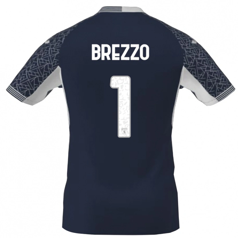 Danxen Herren Matteo Brezzo #1 Trikot Blau Schwarz Weiß Torwarttrikot 2025/26 Schweiz