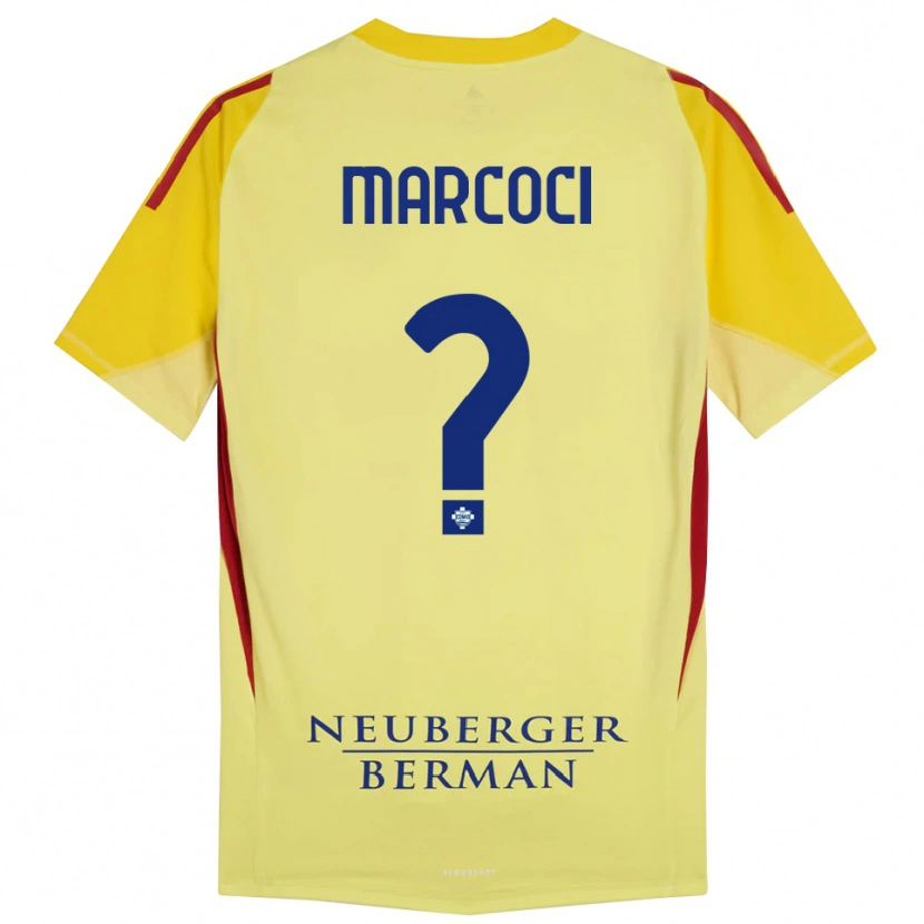 Danxen Herren Alexandru Marcoci #0 Trikot Hellgelb Schwarz Torwarttrikot 2025/26 Schweiz