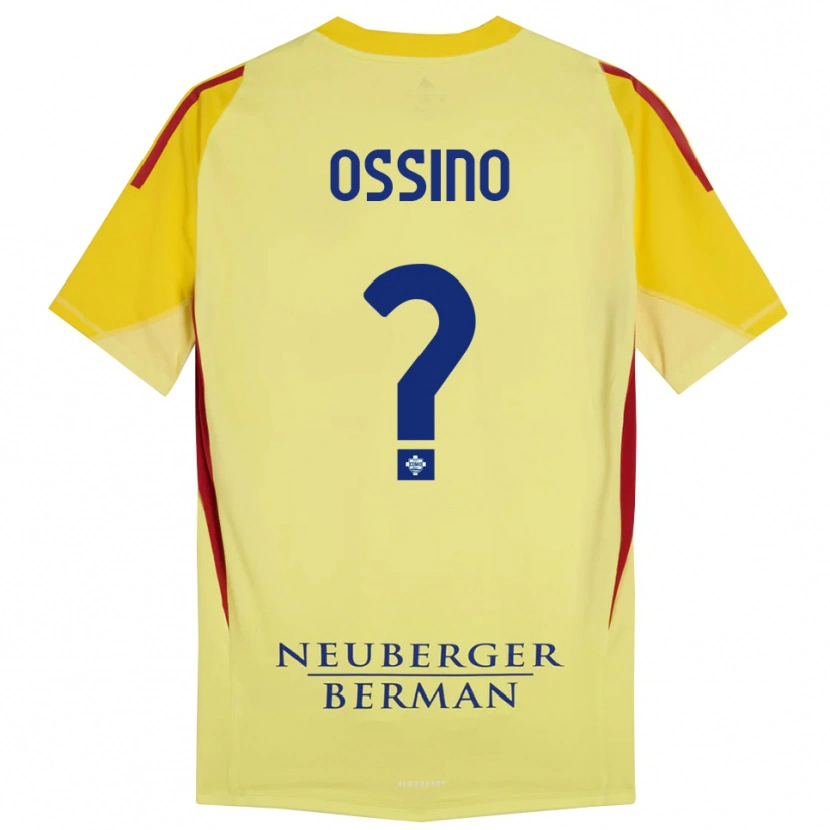 Danxen Herren Daniel Ossino #0 Trikot Hellgelb Schwarz Torwarttrikot 2025/26 Schweiz