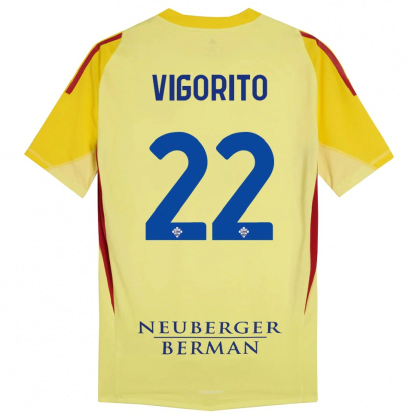 Danxen Herren Mauro Vigorito #22 Trikot Hellgelb Schwarz Torwarttrikot 2025/26 Schweiz